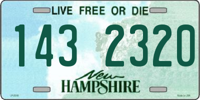 NH license plate 1432320