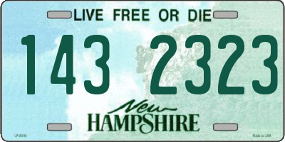 NH license plate 1432323