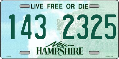 NH license plate 1432325