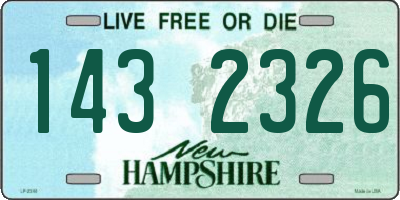 NH license plate 1432326