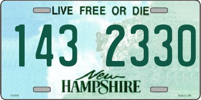 NH license plate 1432330