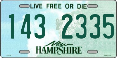 NH license plate 1432335