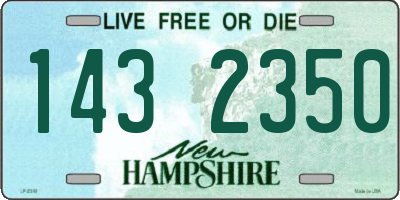 NH license plate 1432350