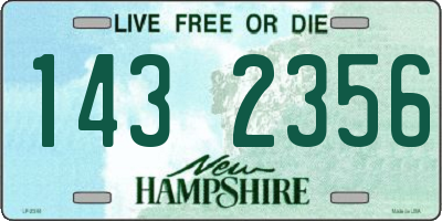 NH license plate 1432356
