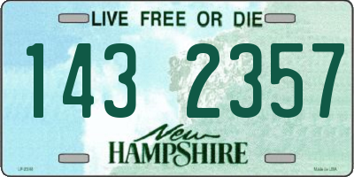 NH license plate 1432357