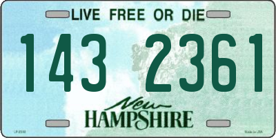 NH license plate 1432361