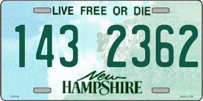 NH license plate 1432362