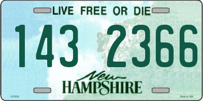 NH license plate 1432366