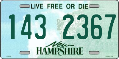 NH license plate 1432367