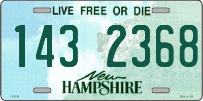 NH license plate 1432368