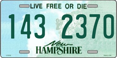 NH license plate 1432370