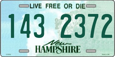 NH license plate 1432372