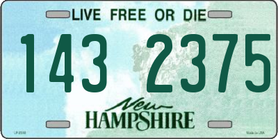 NH license plate 1432375