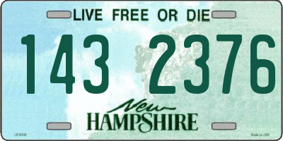 NH license plate 1432376