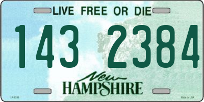 NH license plate 1432384