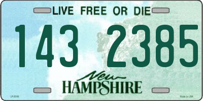 NH license plate 1432385