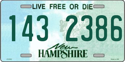 NH license plate 1432386
