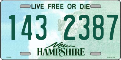 NH license plate 1432387