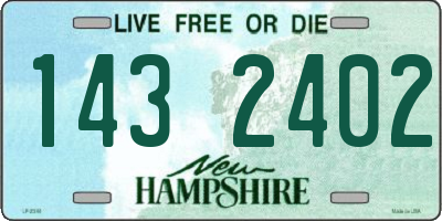 NH license plate 1432402