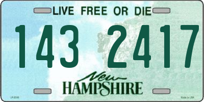NH license plate 1432417