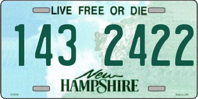 NH license plate 1432422