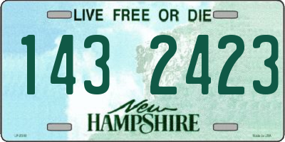 NH license plate 1432423
