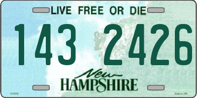 NH license plate 1432426