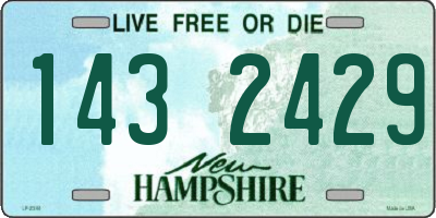 NH license plate 1432429