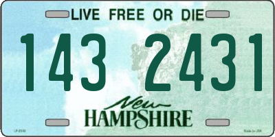 NH license plate 1432431