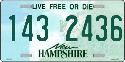 NH license plate 1432436