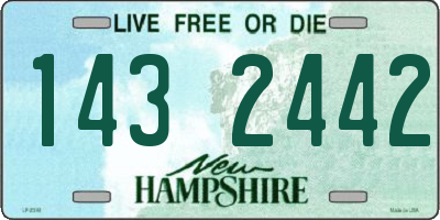 NH license plate 1432442