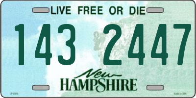 NH license plate 1432447
