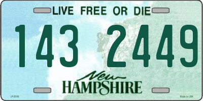 NH license plate 1432449