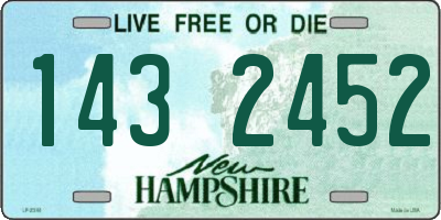 NH license plate 1432452