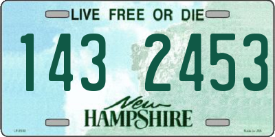 NH license plate 1432453
