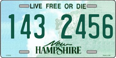 NH license plate 1432456
