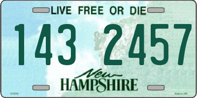 NH license plate 1432457