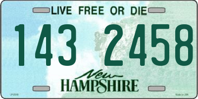 NH license plate 1432458