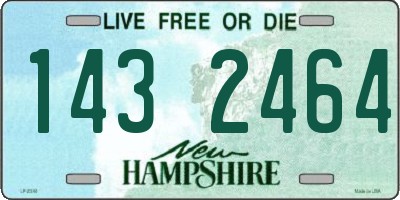 NH license plate 1432464