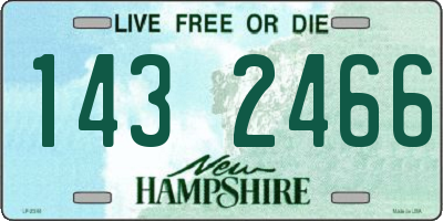 NH license plate 1432466