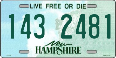 NH license plate 1432481