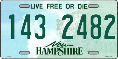 NH license plate 1432482