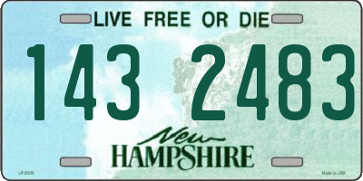 NH license plate 1432483