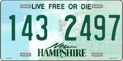 NH license plate 1432497