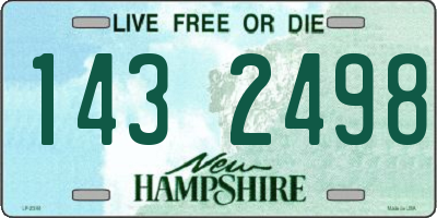 NH license plate 1432498