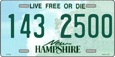 NH license plate 1432500