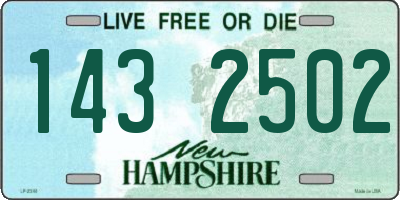 NH license plate 1432502