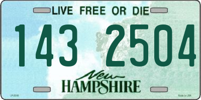 NH license plate 1432504