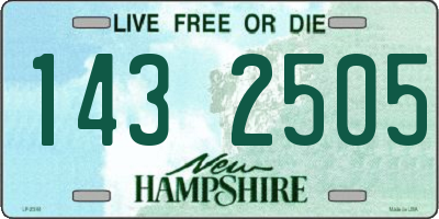 NH license plate 1432505