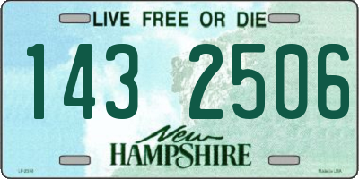 NH license plate 1432506